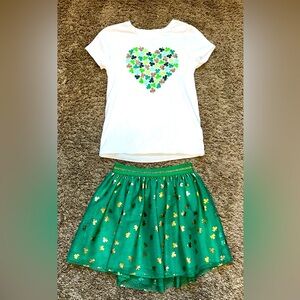 CAT & JACK ST. PATTY’S DAY TEE/TUTU SKIRT BUNDLE 🍀